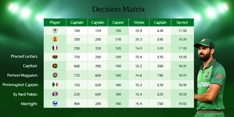 CricBet99 Login captain decision matrix